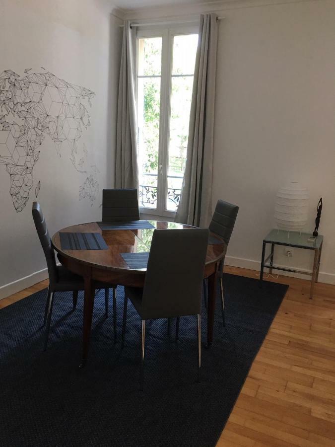 Nice Grand appartement face jardin Extérieur photo
