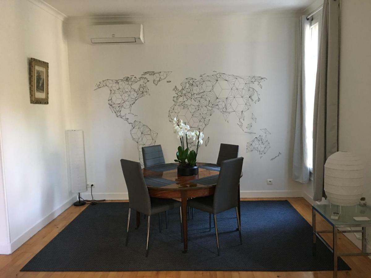 Nice Grand appartement face jardin Extérieur photo